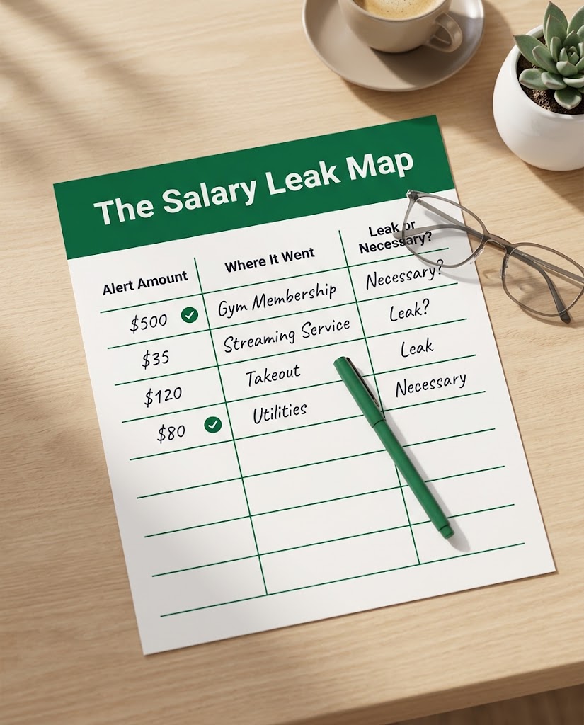 Salary Leak Map worksheet preview